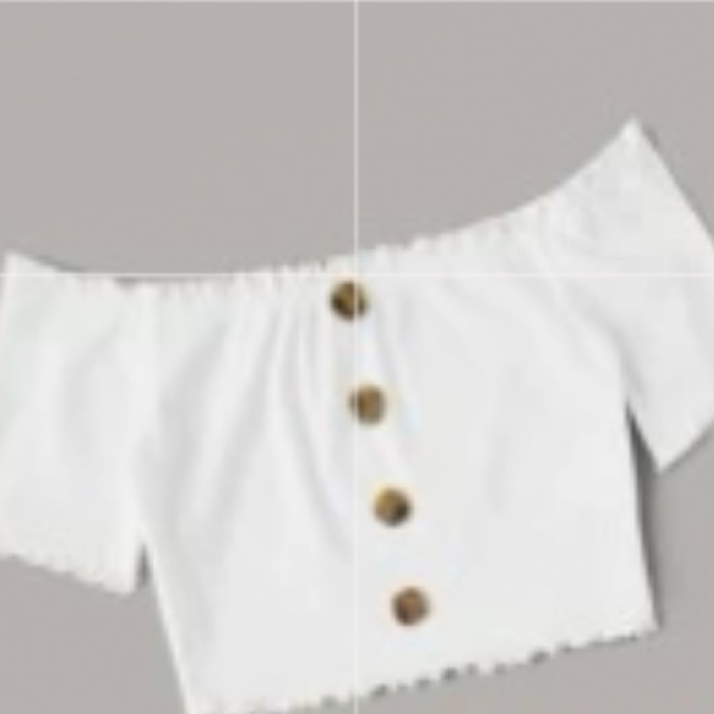 Lettuce Edge Bardot Top and Paperbag Waist Shorts Set